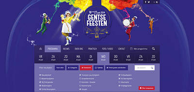 Gentse Feesten - Website Creatie