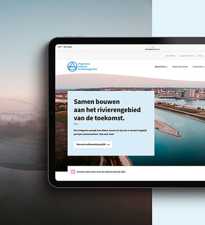 Het digitale rivierengebied van de toekomst - Website Creatie
