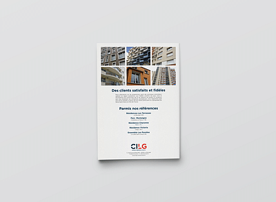 Brochure promotionnelle pour CILG Construction. - Design & graphisme