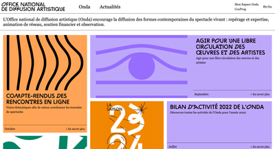 Office National de Diffusion Artistique - Application web