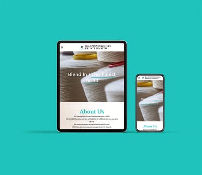 RG SpinningMills - Webseitengestaltung