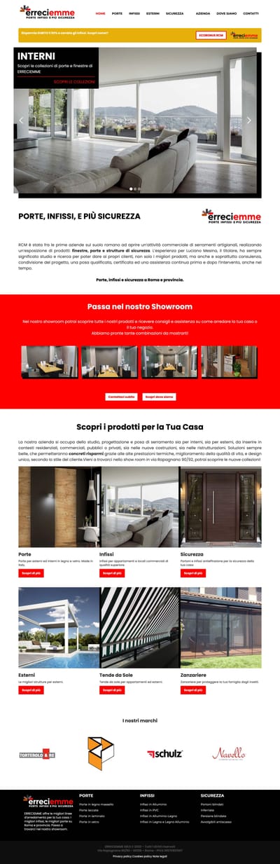 Sito Corporate ERRECIEMME - Creazione di siti web