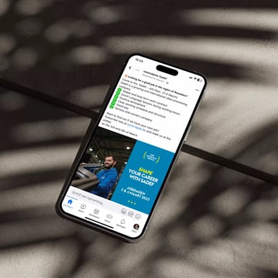 Voestalpine Sadef: rekruteringscampagne 'Shape your career' - Social Media
