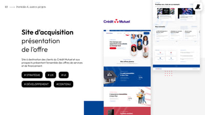 CREDIT MUTUEL : site web - Création de site internet