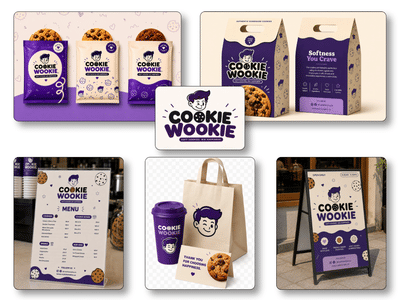 Complete Branding & Packaging Design for Cookie Wookie - Ontwerp