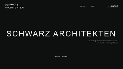 Schwarz Architekten - Webseitengestaltung