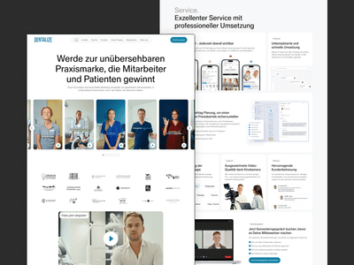 Dentalize - Webflow Website - Webseitengestaltung