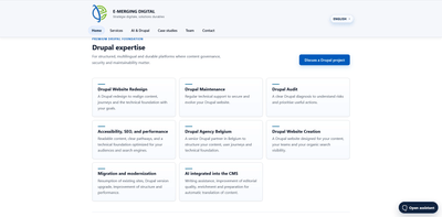 Drupal Content Platform Modernization - Création de site internet