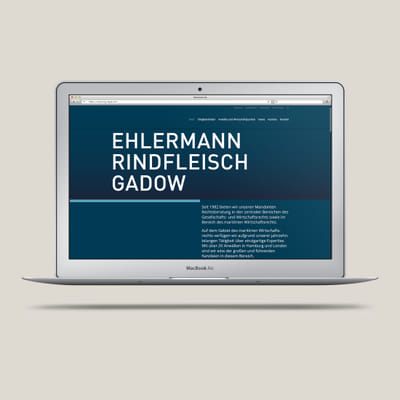 Maritime Business-Website für ERG - Stratégie digitale
