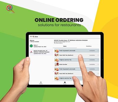 Centralised App For Food Order Management - Ergonomy (UX/UI)