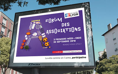Campagne de communication Ville de Lyon - Grafikdesign