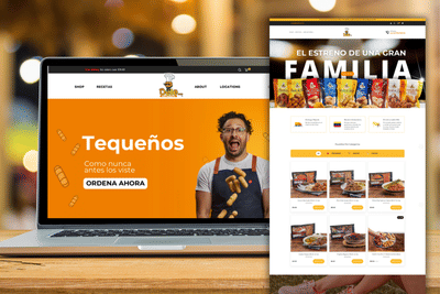 Dele Food - Webseitengestaltung
