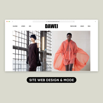 DAWEI | Site internet - Ontwerp