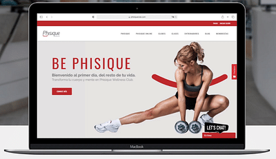 Web Development for Phisique Wellness Club - Website Creatie