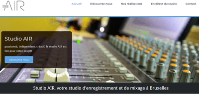 Site web société pour un studio d'enregistrement - Website Creatie