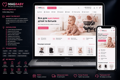 MagBaby – eCommerce Website Development for Children's Retail - E-commerce