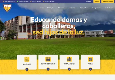 Desarrollo Web y CMS a Medida para Colegio Tolimense - Creación de Sitios Web