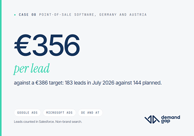 Cost per lead under target on Google Search - Online Advertising