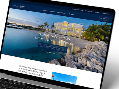 Sotheby's St. Martin - Website Creatie