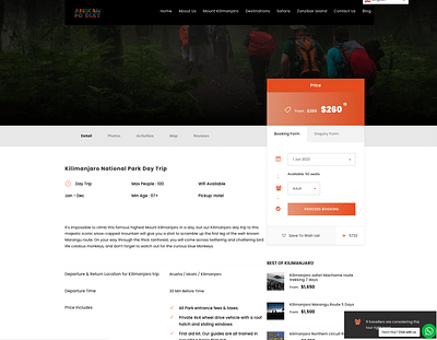 African Polecat Safaris - Website Creation