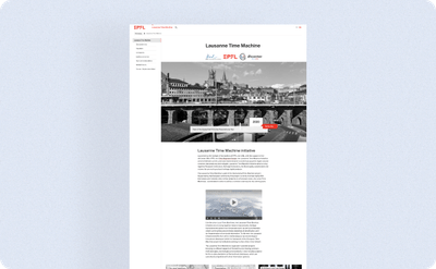 Lausanne Time Machine - Web Application