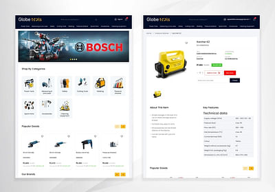 Globe Tools Ecommerce Website - E-commerce