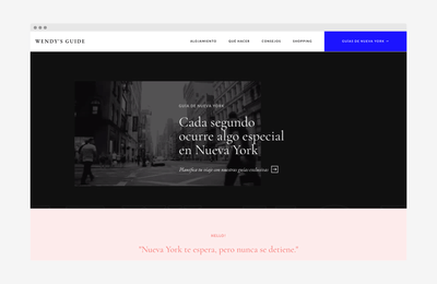 Wendy's Guide - De travel blog a lifestyle brand - Creación de Sitios Web
