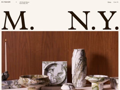 Matthew Fisher Site E-commerce - Website Creation