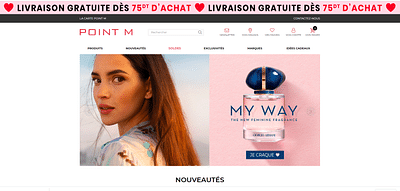 E-commerce : Parfumerie Point M - E-commerce