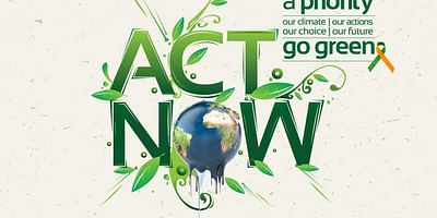 Climate Change - Act Now - Grafikdesign