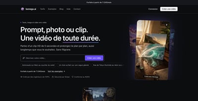 Bonega.ai : plateforme vidéo IA - Inteligencia Artificial