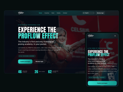 ProFlow Academy marketing site - Website Creation