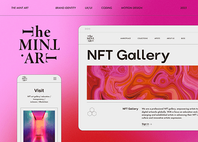 The Mint Art - NFT Galerry - Identidad Gráfica