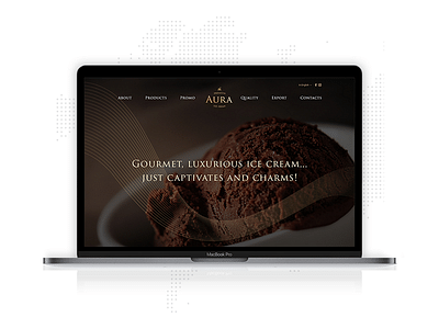 AURA Premium Ice cream - Website Creation