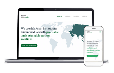 Company Profile Web for Carbon Offset Asia - Webseitengestaltung