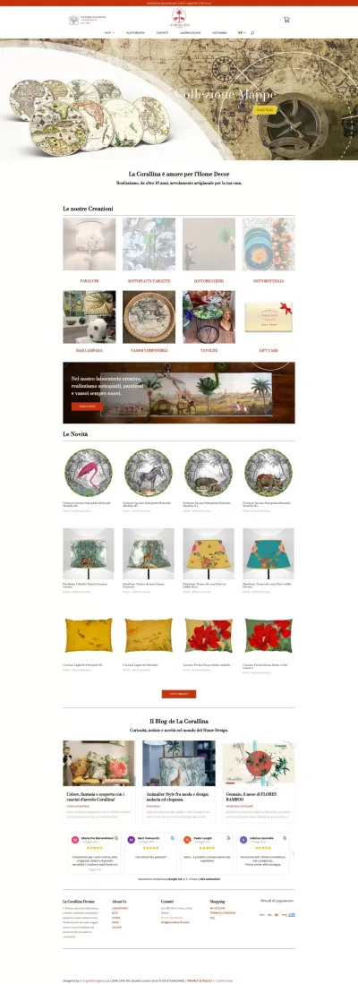 La Corallina - Website Creation