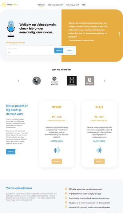 Website Voicedomein - SEO