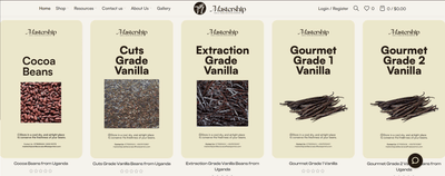 Web Development for Mastership Vanilla Cocoa Coffee Exporter - Website Creation