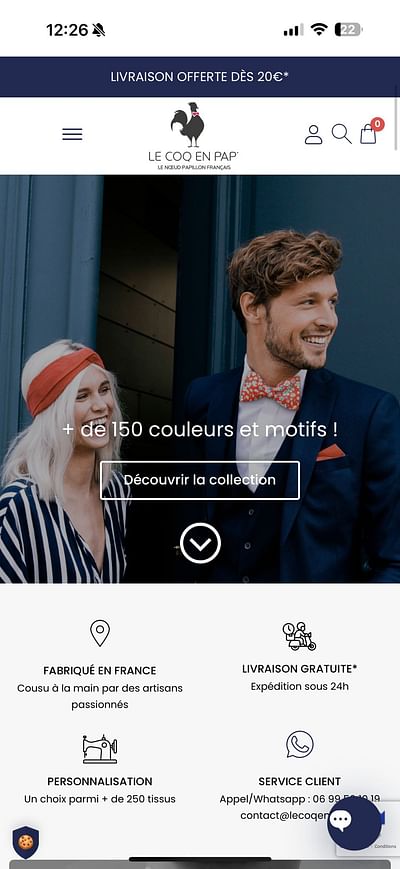 Refonte de site Ecommerce & SEO : Le Coq en Pap - Création de site internet