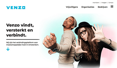 Venzo website - Branding & Positionering