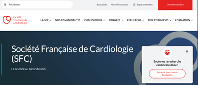 Société Française de Cardiologie : refonte Drupal, TMA et audit UX - Web Application