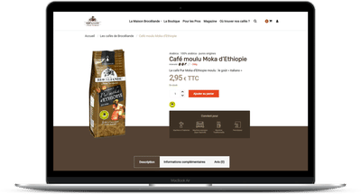 Améliorer les ventes en ligne d'un torréfacteur - E-commerce