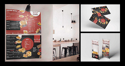 flyers and brochures for frango - Image de marque & branding