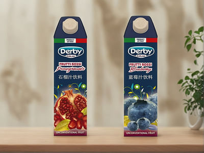 Grafica Linea Succhi di Frutta - Mercato Cinese - Identità Grafica