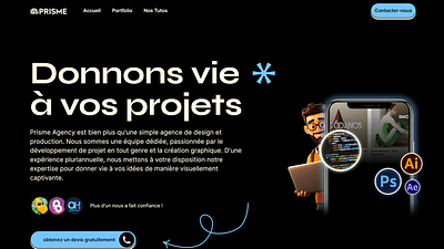 Site Web - Prisme Agency - Création de site internet