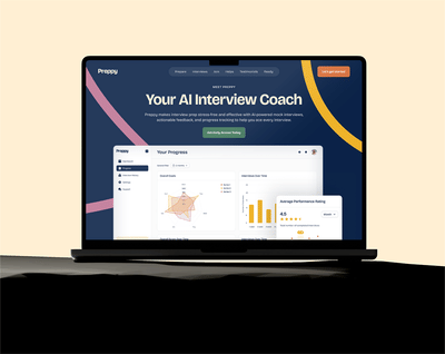 Preppy: AI Interview Preparation Platform - Website Creatie