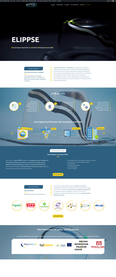 Site vitrine | Elippse Project - Webseitengestaltung