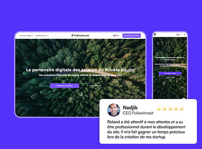 FollowInvest website - Création de site internet