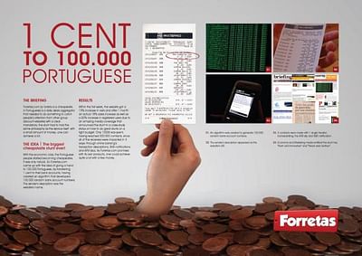 1 Cent To 100.000 Portuguese - Werbung