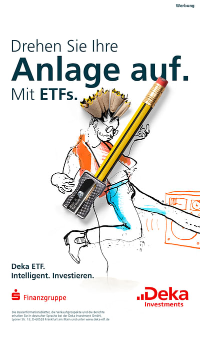 Anzeigenkampagne für DEKA Invest - Grafische Identität